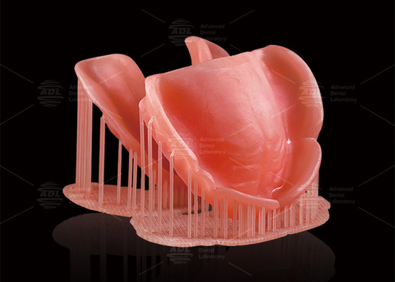 kupować CAD/CAM cyfrowe zdejmowane częściowe protezy Deep Pink Komputerem wydrukowane protezy produkcja online