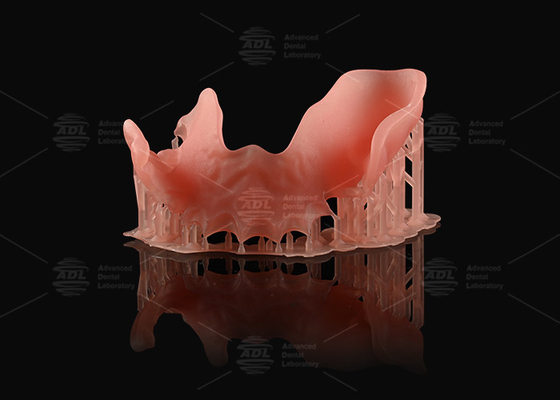 kupować Pomarańczowy Różowy Akrylowy Częściowy Zęb Naturalny Drukowanie 3D Zęby cyfrowe produkcja online